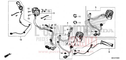 CONTACTEUR DE POIGNEE GL1800BK de 2019